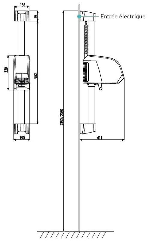 Automatischer Haartrockner Neptune Weiß