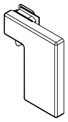 HSK Duschkabinenbau KG HSK Ersatzteile Glashalter unten links, Chrom, E88312-UL-41 E88312-UL-41