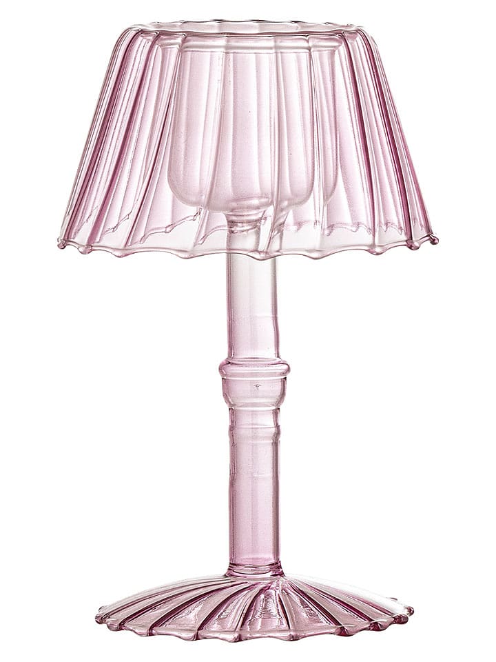 Bloomingville Teelichthalter "Cisco Votive" in Rosa - (H)18 x Ø 10,5 cm - onesize
