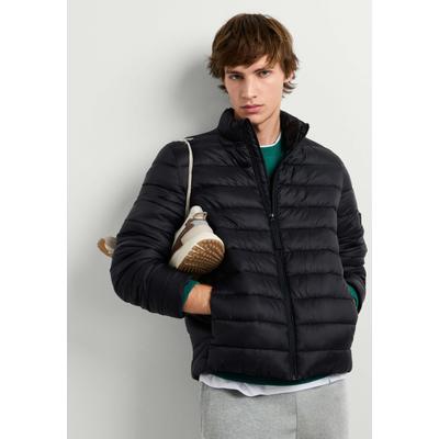 Wintermantel PEPE JEANS "Wintermantel PUFFER JACKET", Herren, Gr. L, schwarz, 100% Polyamid, Mäntel Wintermantel