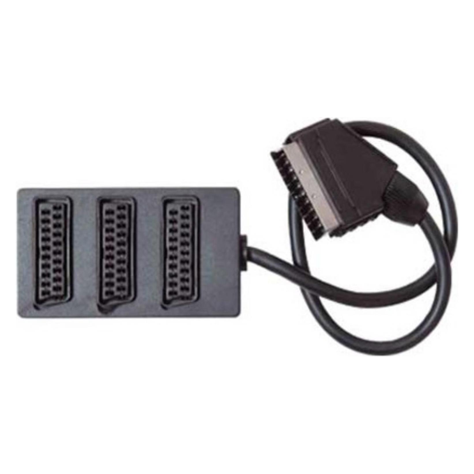 Shiverpeaks Scart-Verteiler 3-fach, Scart-Stecker auf 3x Scart-Kupplung (VC94051)