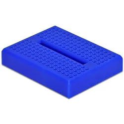 DELOCK Experimentier-Mini Steckbrett 170 Kontakte blau