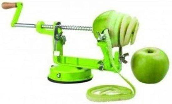 3-in-1 Keukenaccessoire Fruitsnijder en Keukenschaar van Roestvrij Staal, Zilver en Groen, 33 cm