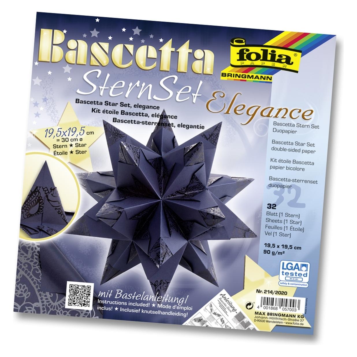 Folia Bascetta-Stern Set, ELEGANCE - INDIAN DREAMS (90 g/m²) (38651214)