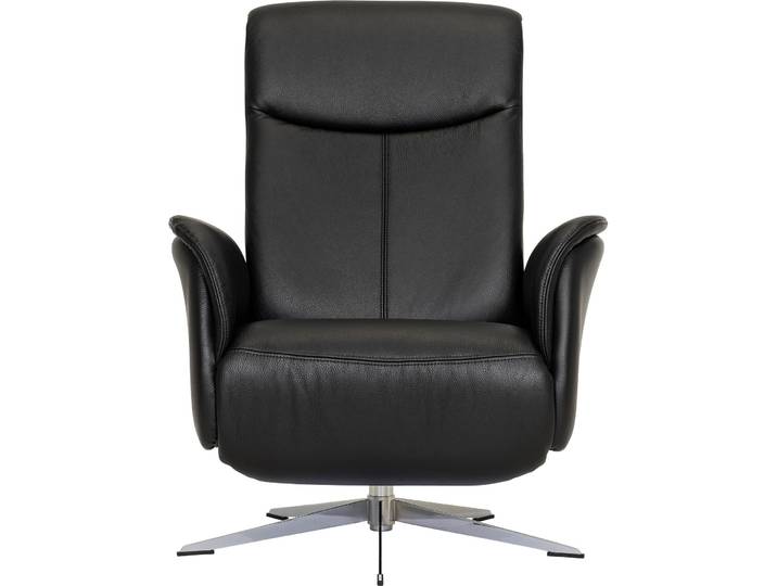 Relaxsessel Noel Schwarz Echtleder T 88 B 78 H 106 cm - Möbel Konfigurator: Traummöbel individuell zusammenstellen - Relaxsessel
