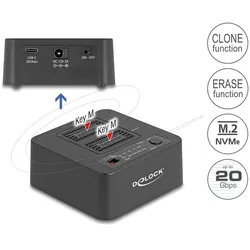 DELOCK USB 20 Gbps M.2 Dockingstation 2x M.2 NVMe PCIe SSD