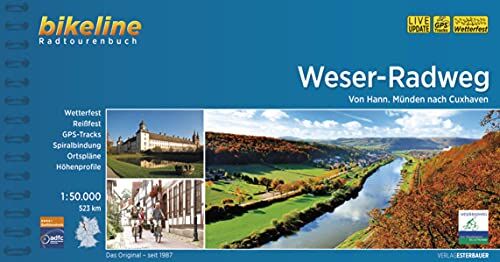 Esterbauer Verlag - Weser-Radweg: Von Hann. Münden nach Cuxhaven, 1:50.000, 523 km, wetterfest/reißfest, GPS-Tracks Download, LiveUpdate (Bikeline Radtourenbücher) - Preis vom 14.10.2026 23:07:16 h