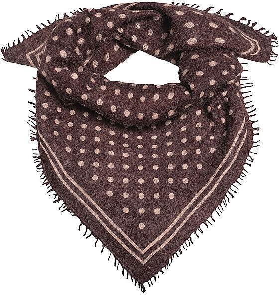 CUTE STUFF Kaschmirtuch BANDAN  braun EG