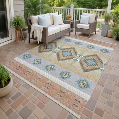 Addison Rugs Machine Washable Indoor/ Outdoor Global Chennai Chantille Rug