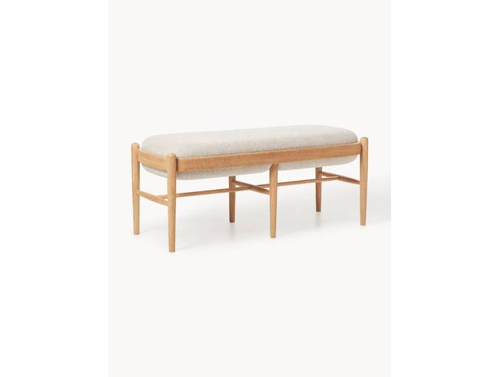 Banc rembourré en chêne Imara