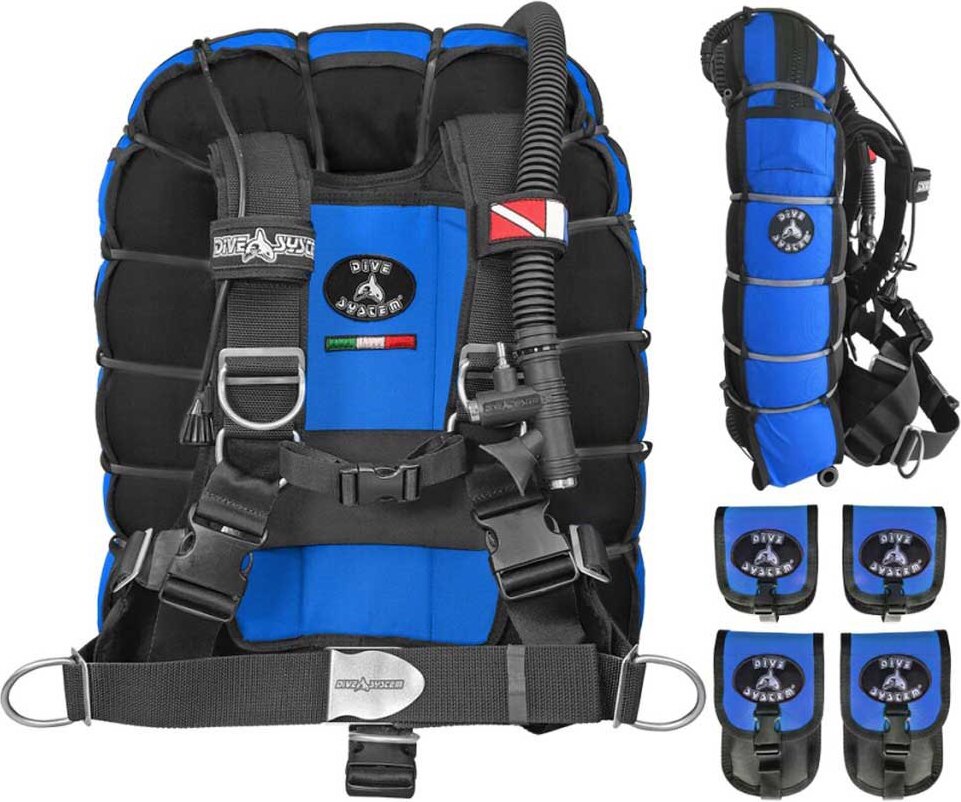 Dive System Fly Tech Flügel Blau XS Blau XS