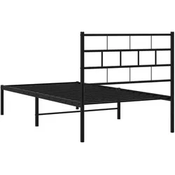 vidaXL, Bett, Lenny (mit Kopfteil & Fussteil) (90 x 190 cm)
