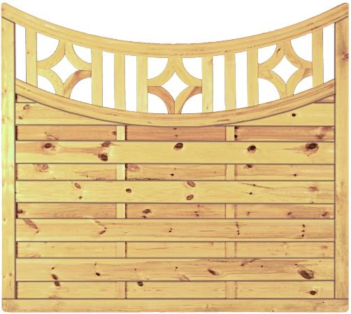 TETZNERJENT Antikzaun-Serie Doppelbogen 180 x 160/140 cm Tiefbogen 08436369