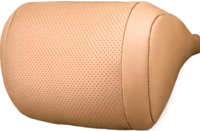 Inspire Curations CloudLuxe Nappa Leather Car Neck Support Pillow e