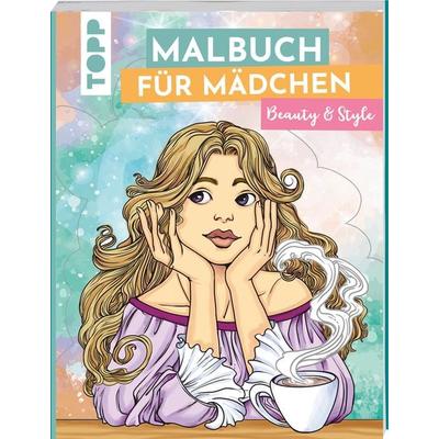 Malbuch für Mädchen Beauty & Style, Taschenbuch von Sara Otterstätter, Frechverlag GmbH, 978-3-7358-9063-4