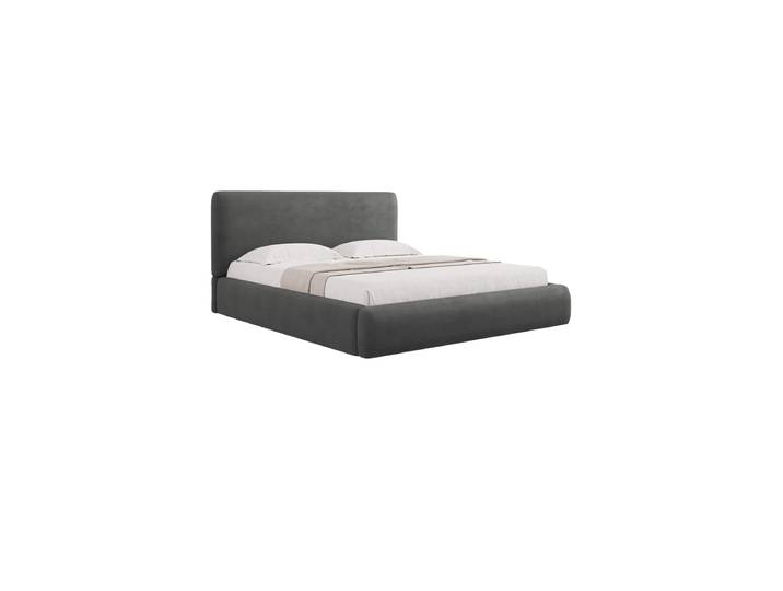 Design Polsterbett „Colonel“, Chenille Dunkelgrau chosen by Bloomingloft