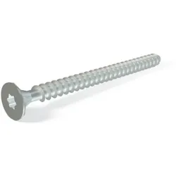 Spanplattenschraube Senkkopf mit Fräsrippen, Vollgewinde, 4,5 x 25, TX25, 500 Stück