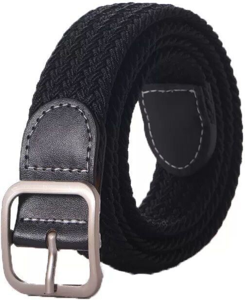 INF Ceinture extensible invisible pour jeans et pantalons - Ceinture élastique sans boucle de 2,5 cm Le noir