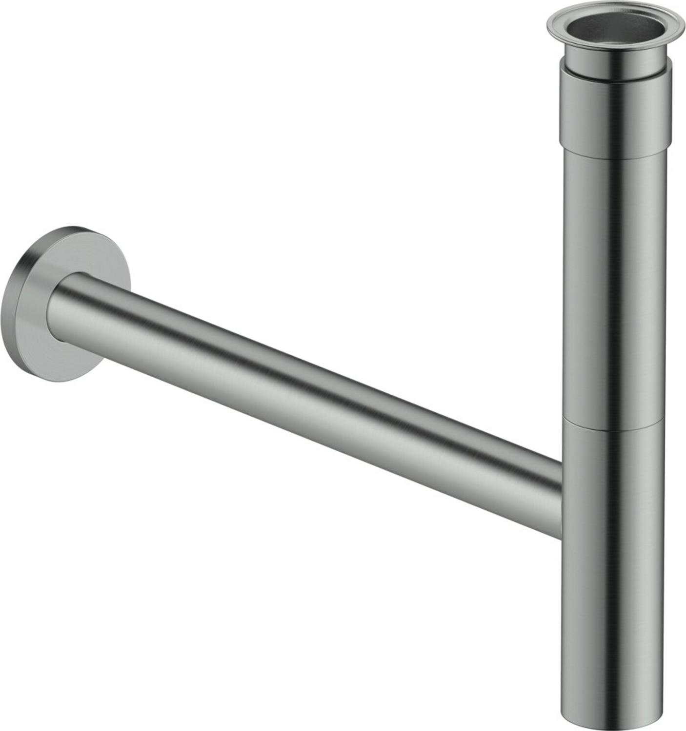 Duravit Design-Siphon für Waschtische, Edelstahl gebürstet