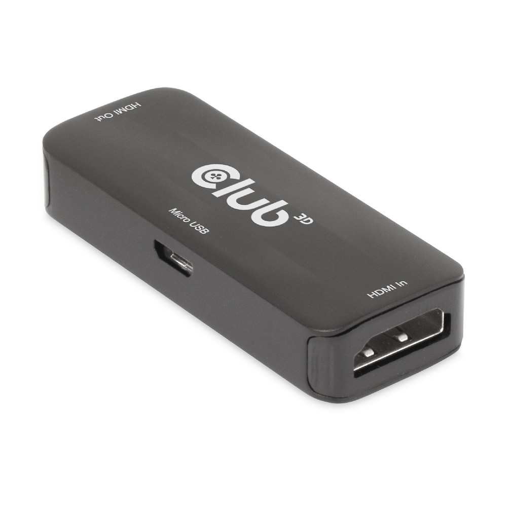 Club3D Club 3D HDMI Aktiver 4K60Hz Repeater B/B Micro USB Adapter CAC-1307