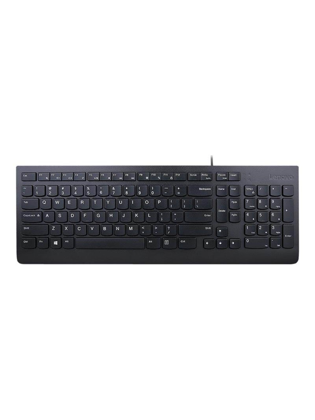 Lenovo Essential - keyboard - US with Euro symbol - black - Tastatur - Englisch - Schwarz