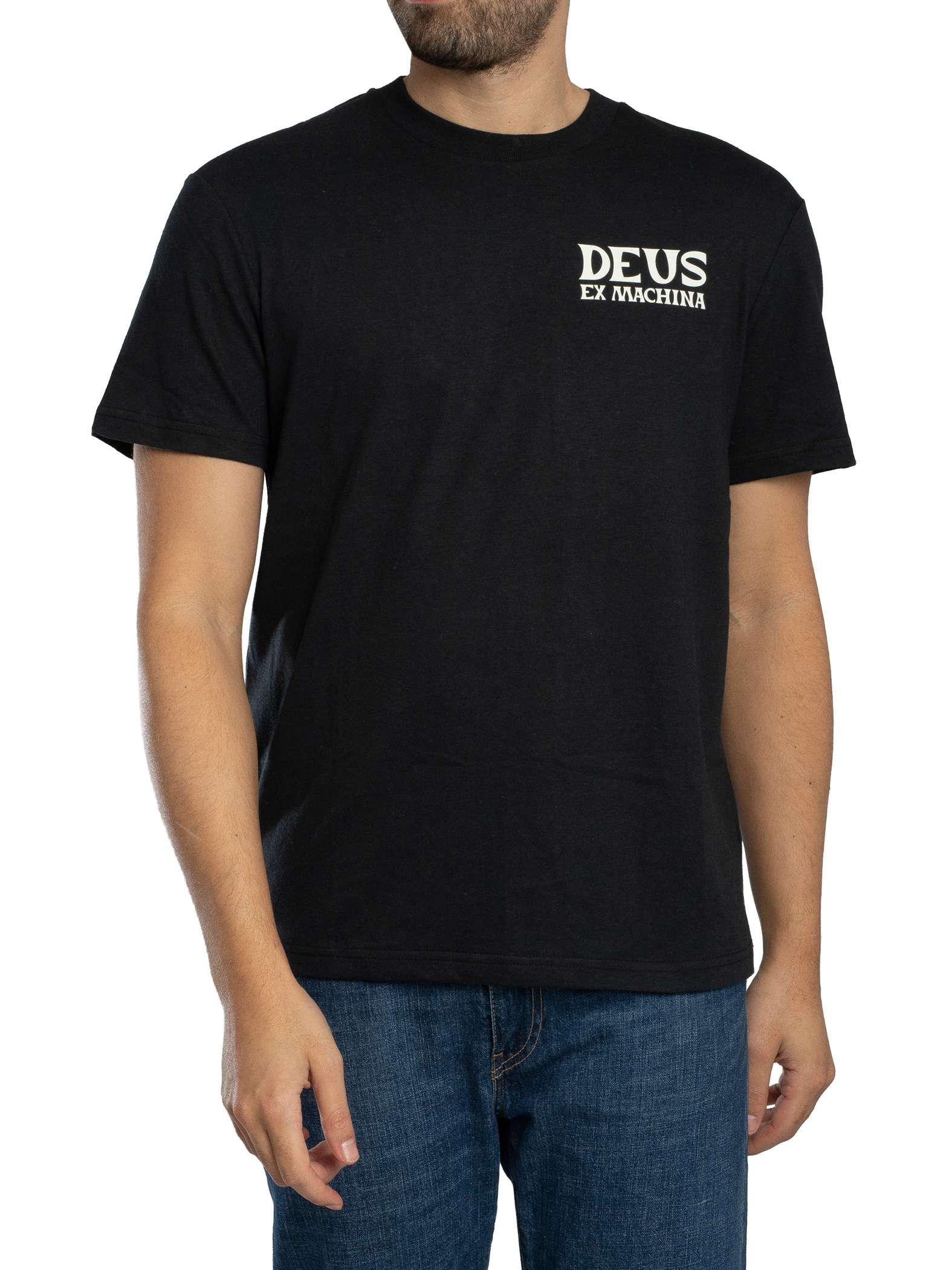 Deus Ex Machina Chinook Rückengrafik-T-Shirt, Schwarz