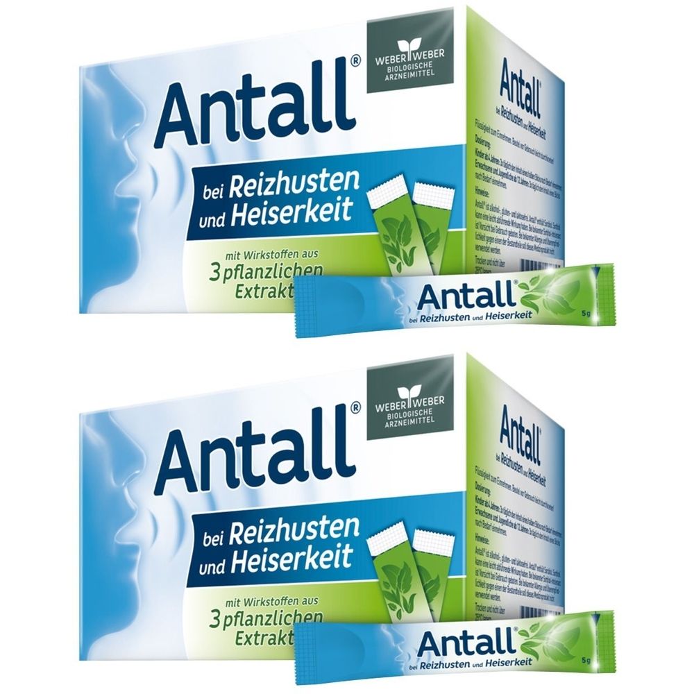 Antall bei Reizhusten und Heiserkeit Liquid Sticks 2x 2x20x5 g Flüssigkeit zum Einnehmen