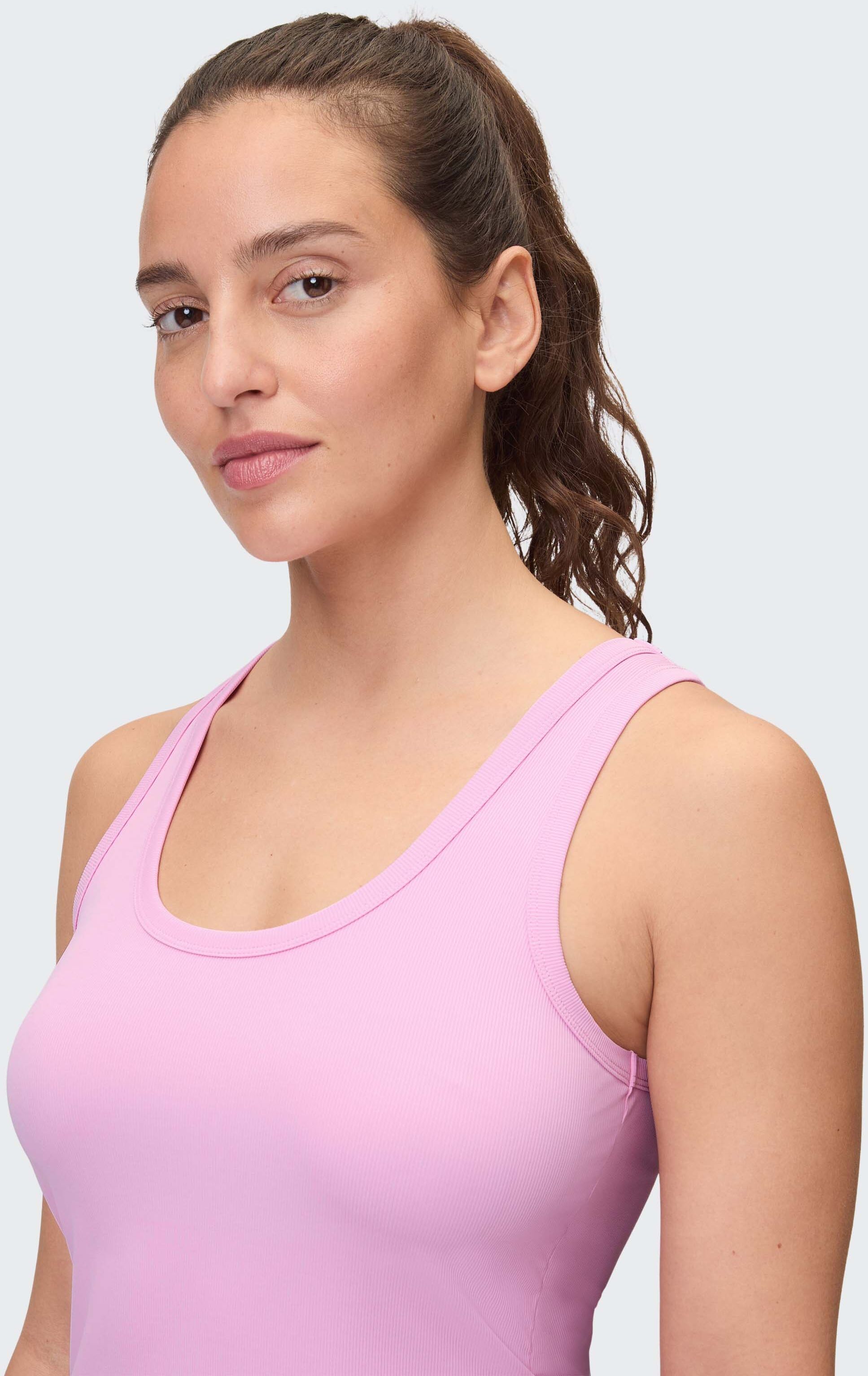 Tanktop VENICE BEACH "TANKTOP BRENDA", Damen, Gr. XXL (46), rosa (cosmea rose), Obermaterial: 87% Polyamid, 13% Elasthan, Tops Tanktop, sportlicher Stil, Tanktop-Schnitt, für Sportmode cosmea rose XXL (46)