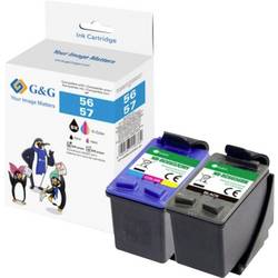 G&G Druckerpatrone Kompatibel Schwarz, Color NH-RC6656BK/NH-RC6657CMY GP-H56BK/57CMY-2P