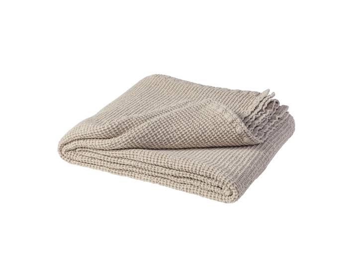 Scandi Living Couvre-lit Moss 260x260 cm beige