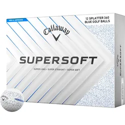 Callaway Golfbälle Supersoft Splatter 360 - 12er Pack , blau