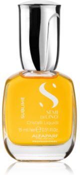 Alfaparf Milano Semi di Lino Sublime Cristalli óleo hidratante para cabelo brilhante e macio White Box 15 ml. Semi di Lino Sublime Cristalli