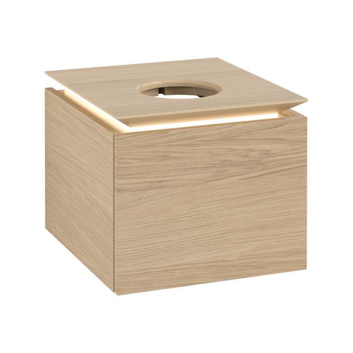 Villeroy & Boch Legato Waschtischunterschrank B565L0VJ 45x38x50cm, mit LED-Beleuchtung, Nordic Oak
