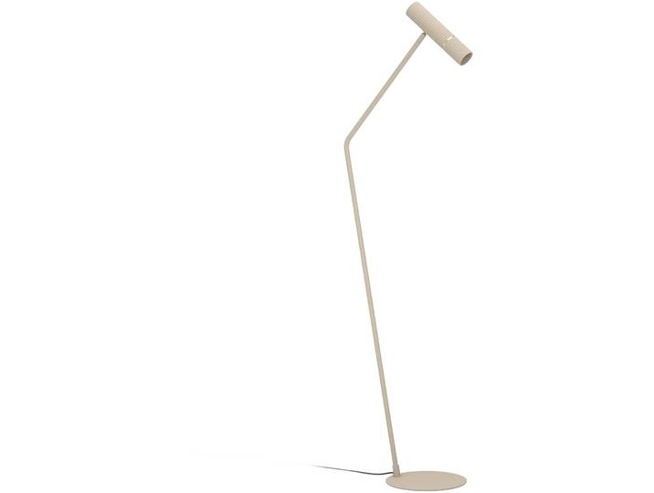 Stehlampe Caminia Sandfarben, messing-gebürstet H 158.5 cm - Stehlampe