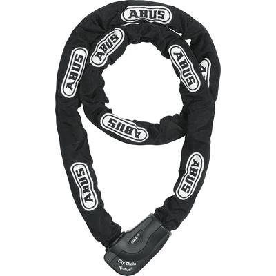 Kettenschloss ABUS "1060/170 black", schwarz, SicherheitsschlösserB:9cm L:85cm, Stahl, B:9cm L:85cm
