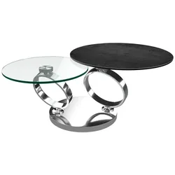 Akante Couchtisch Eolia Keramik Silber Titan