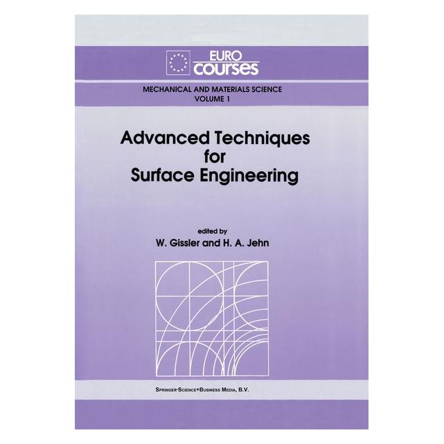 Springer Advanced Techniques for Surface Engineering (Englisch, Softcover, A Jehn, W Gissler) (63655292)