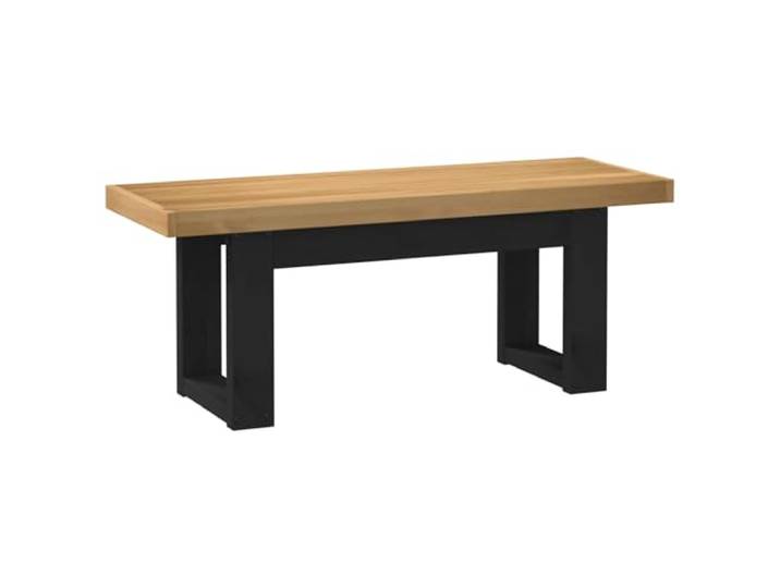 Makastle Esstischbank Massives Kiefernholz Natur 120x41x45 cm