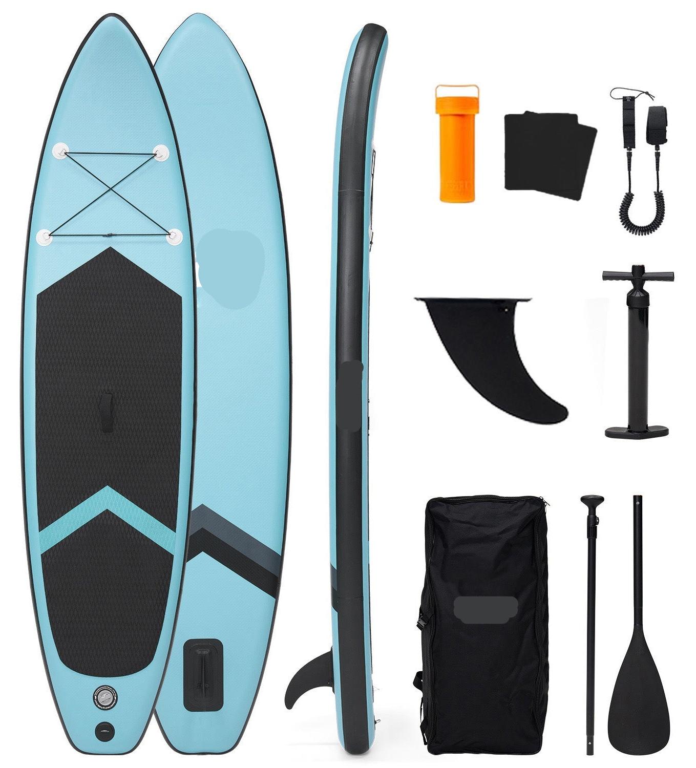 Aufblasbares SUP-Board - Stand-Up-Paddle-Board - Paddelbrett - Aufblasbares Brett - Mintgrüne Farbe