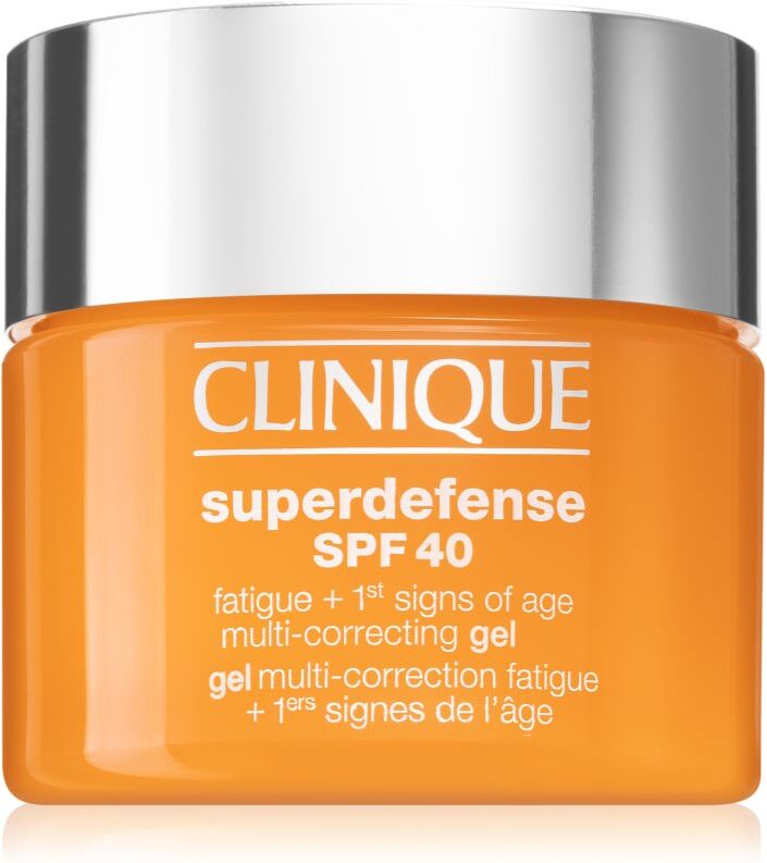 Clinique Superdefense™ SPF 40 Fatigue + 1st Signs of Age Multi Correcting Gel Feuchtigkeitsgel gegen die ersten Anzeichen von Hautalterung SPF 40 50 ml