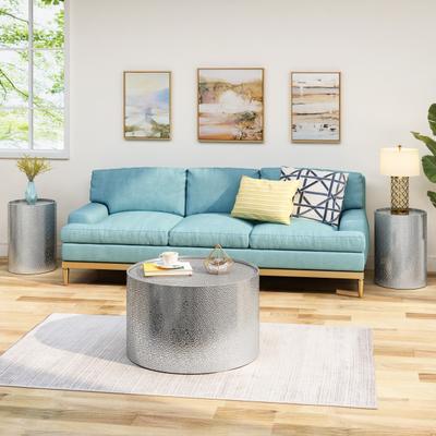 Christopher Knight Home Braeburn Modern Round 3-Piece Table Set