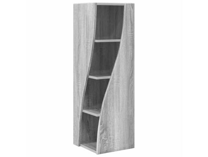 Eckschrank Grau Sonoma 32x32x102cm Holzwerkstoff Wohnzimmer Standschrank Matte Oberfläche, viel Stauraum, platzsparendes Eckdesign, stabile Konstruktion, moderne Optik