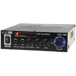 ChiliTec HiFi-Verstärker "CTA-100" 100W, schwarz 1x Line In, Betrieb 12V o. 230V