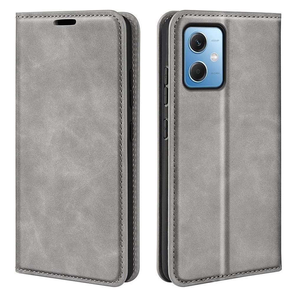 Cover-Discount Xiaomi Poco X5 - Stand Flip Case Hülle grau (Xiaomi Poco X5) (660121114B)