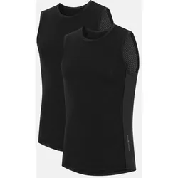 AERO ÄRMELLOSES MESH RADTRIKOT - 2-Pack - Schwarz - M