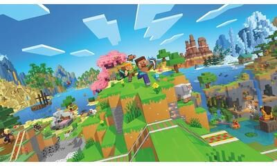 Roommates Minecraft World Peel and Stick Wall Mural - N/A