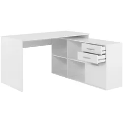 Finori, Schreibtisch, Nusse (136 x 139 x 75 cm)