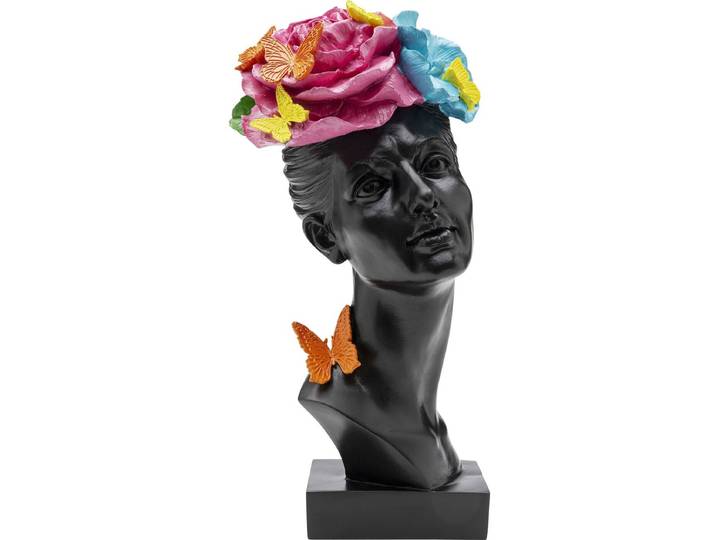 Woonaccessoires zwarte vrouw vlinders Kare Design