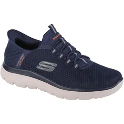 Skechers, Herren, Wanderschuhe, Herren Slipper Sportlich Gummisohle blau (39), Blau