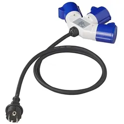 ProPlus Adapterkabel 150cm 3x2,5mm2 von Schuko Stecker nach 3xCEE, Elektronikkabel + Stecker
